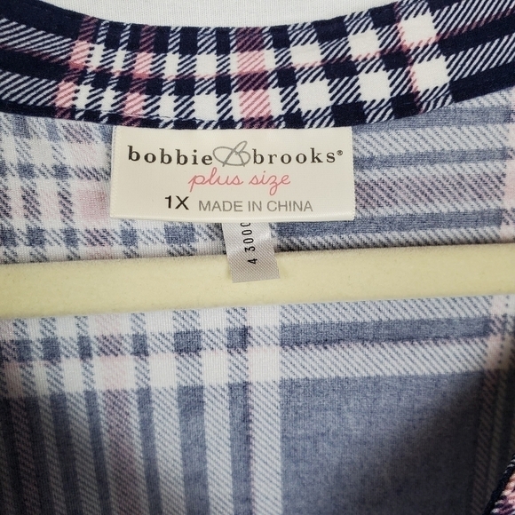 Bobbie Brooks sz 1X plaid drawstring dress - Picture 7 of 8